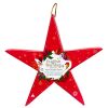 English Tea Shop - Weihnachtsstern zum Aufhängen "Pink Star", BIO-Tee, 6 Pyramidenbeutel